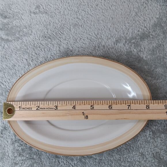 Johann Haviland Crowning Fashion Golden Band Vintage Gravy Boat with Underplate - Picture 7 of 12